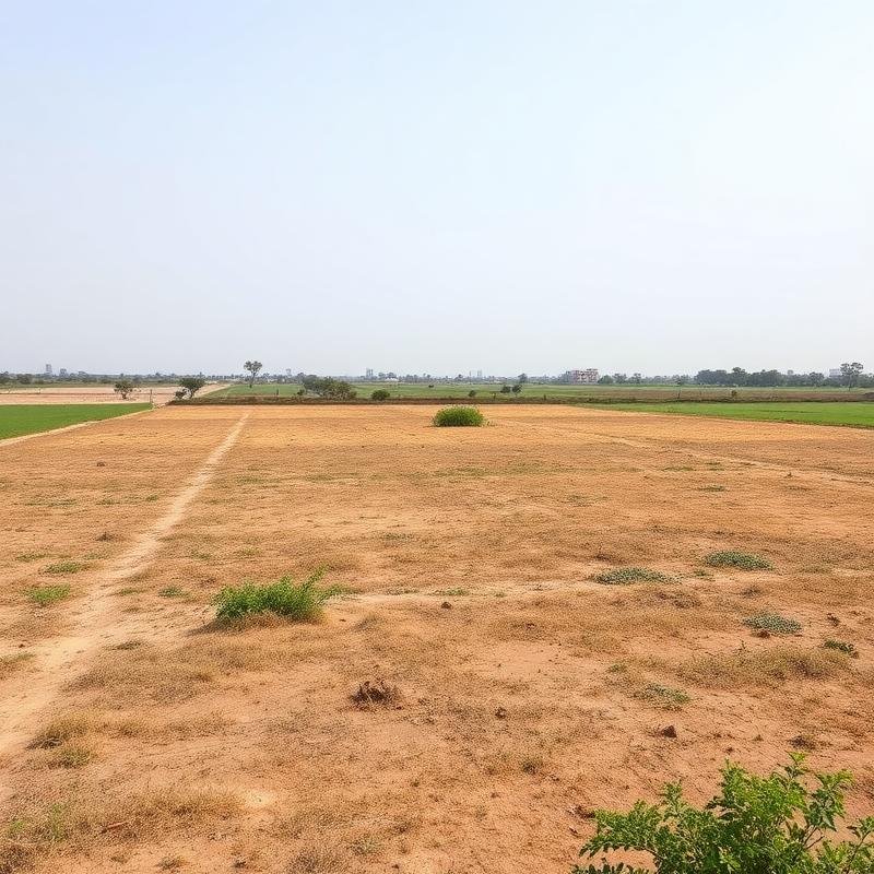 Wide open land plot near Gurgaon
